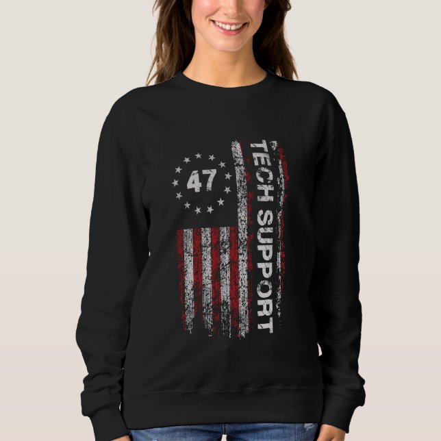 Moletom TECH SUPPORT US Flag White House Tech Support D.O. (Frente)