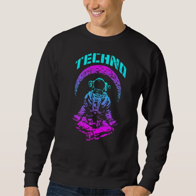 Moletom Techno Rave Edm Festival de Música Trippy Astronau (Frente)