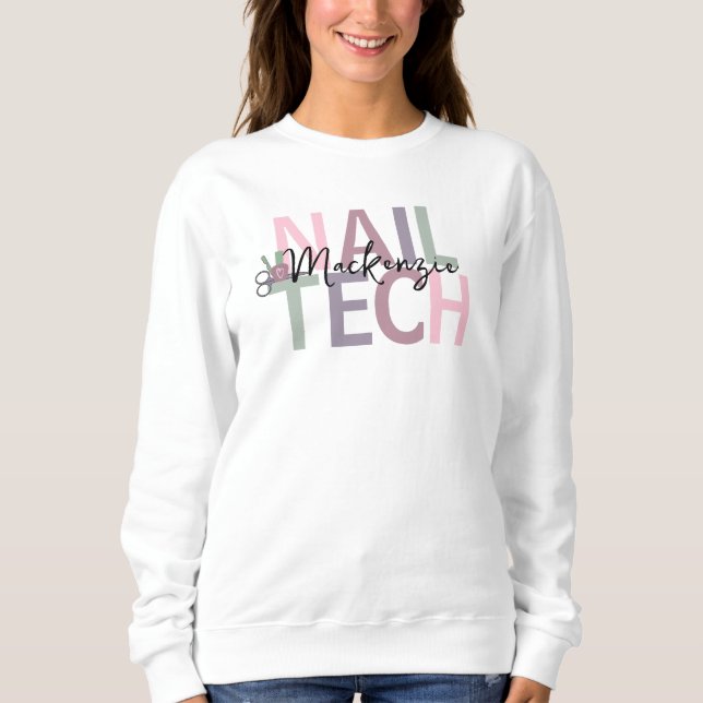 Moletom Técnica de Unhas Personalizada (Frente)