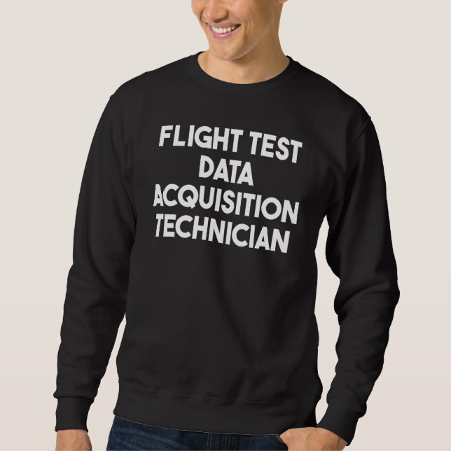 Moletom Técnico de Aquisição de Dados de Teste de Voo (Frente)