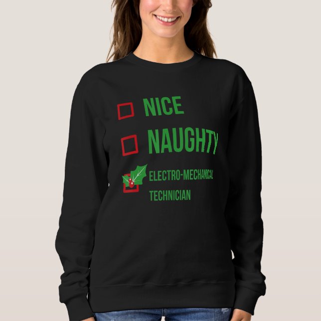Moletom Técnico eletro-mecânico Funny Pajama Christm (Frente)