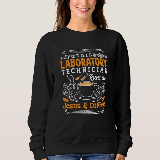 Moletom Técnico técnico do laboratório de laboratório de t (Frente)