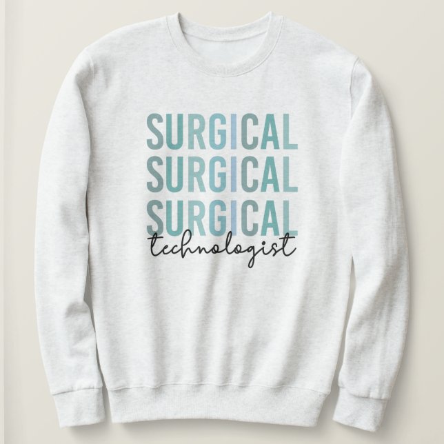 Moletom Tecnologia Cirúrgica Surgical Tech Cirurgia Técnic (Frente do Design)