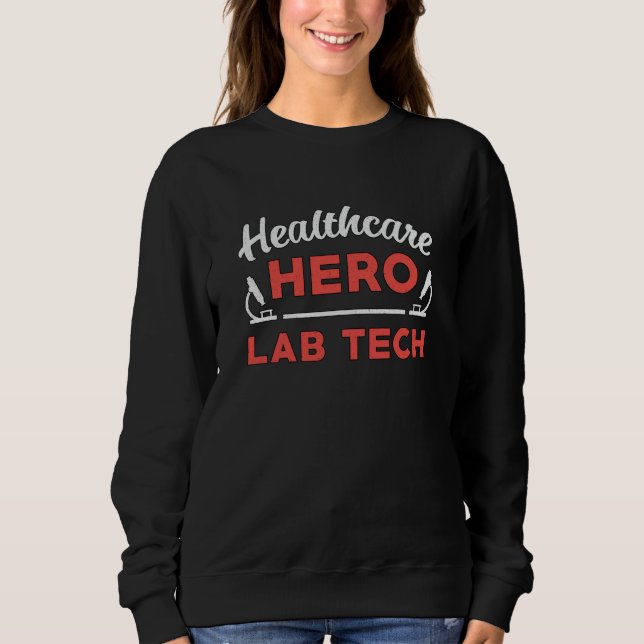 Moletom Tecnologia de laboratório de saúde Hero Lab Tech (Frente)