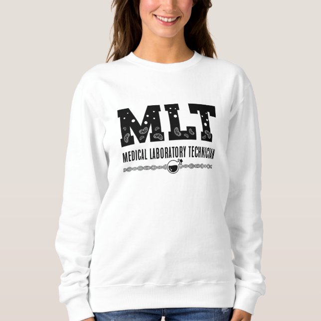 Moletom Tecnologia MLT Medical Laboratory Science Lab Tech (Frente)
