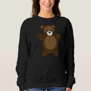 Moletom Teddy Bear Brown Damask