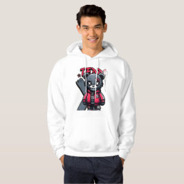 Moletom Teddy bear print hoodie in graffiti style