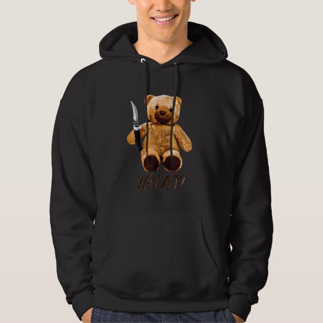 Moletom Teddy Com Faca Que Terror Teddy Bear Horrível (Frente)