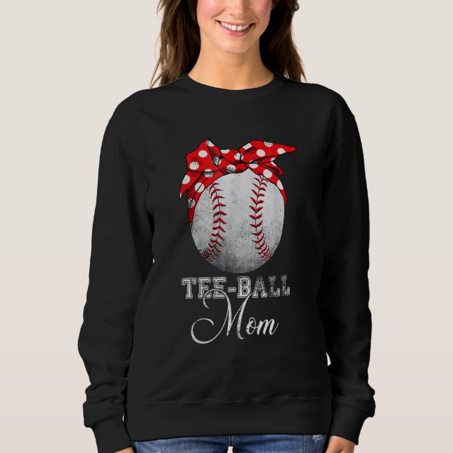 Moletom Tee Ball Mãe Para Mulheres Ball Mãe Dia de as mães (Frente)