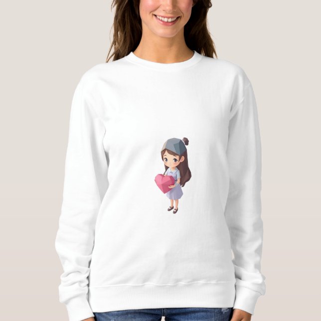 Moletom Tee de Amor da Família Moderna Trendy para Mães, d (Frente)