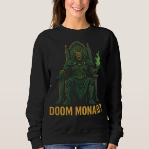 Moletom Tee do Gráfico de Monarca Doom