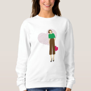 Moletom Tee Gráfico de Mulheres Confiantes - Design de Emp