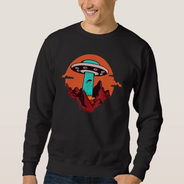 Moletom Tee Ufo Extraterrestrial Alien Abduction Flying Sp (Frente)