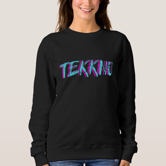 Moletom Tekkno Techno Men Tekke Raver Party Techno Girl Te (Frente)