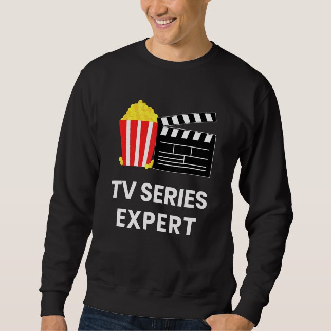 Moletom Televisão: Binge Watch Tv Series Expert Comida (Frente)