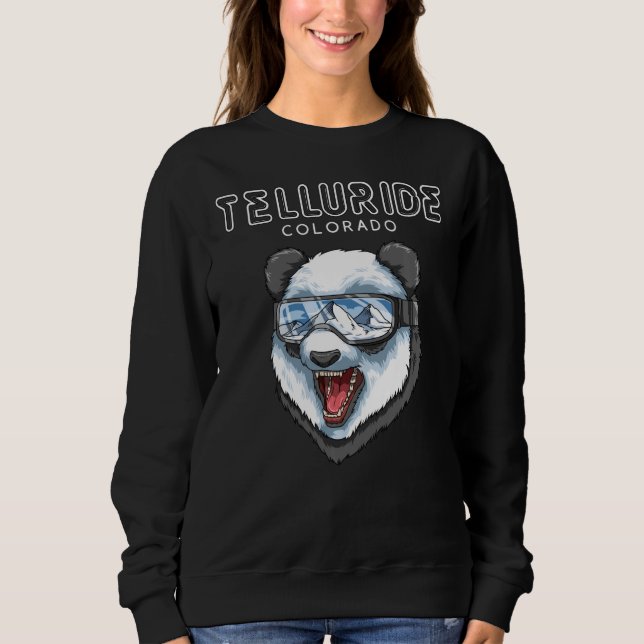 Moletom Telluride Colorado Usa Panda Ski (Frente)