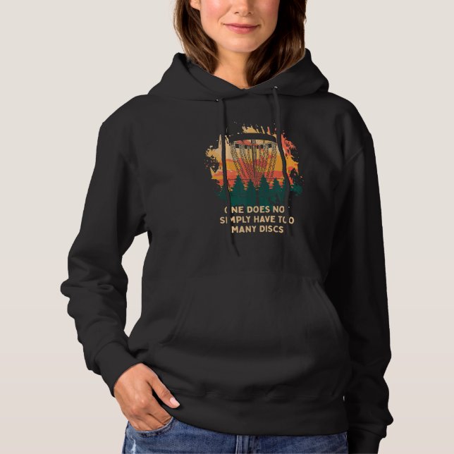 Moletom Tem muitos discos Disco Golfe Humor Golfer 3 (Frente)