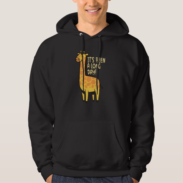 Moletom Tem sido um pijama de girafa bonito de longo dia (Frente)