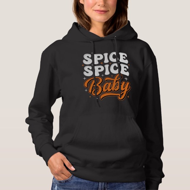 Moletom Temática de Halloween Bebê Spice Retro Tipografia  (Frente)