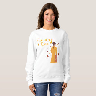 Moletom Tempo Aconchegante de Outono | Camisola com Gráfic