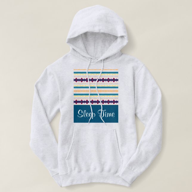 Moletom Tempo de dormir Cinza Hoodie (Frente do Design)