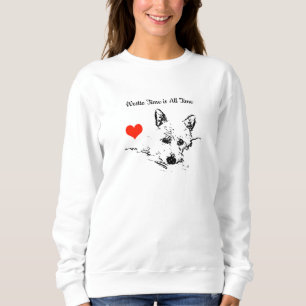 Moletom Tempo de Westies, namorados, esboço de Westie e