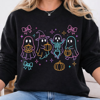 Moletom Temporada Assustadora | Abóbora de Halloween Neon