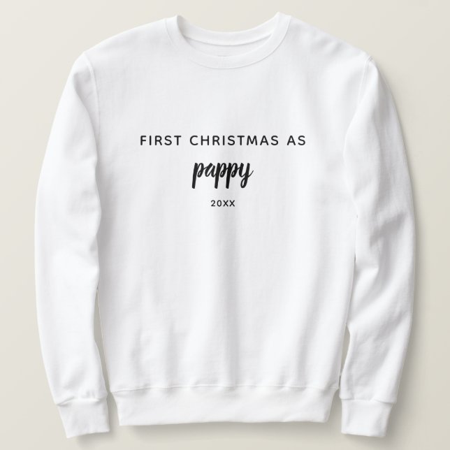 Moletom Tendência simples do vovô de Natal (Frente do Design)