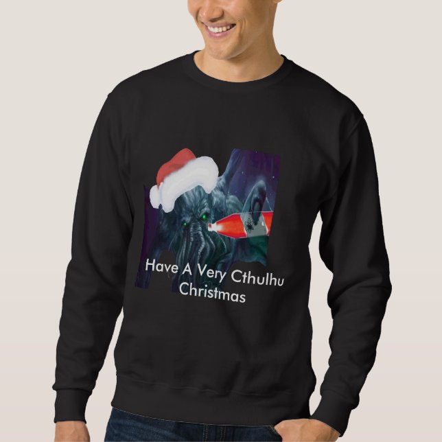 Moletom Tenha muito um Natal de Cthulhu (a camisola dos (Frente)