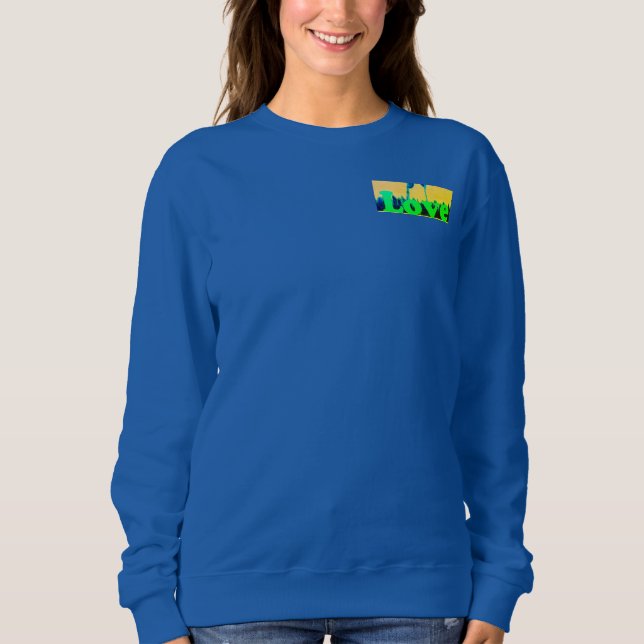 Moletom Tenha um bom dia que adoro beisebol com compaixão (Frente)