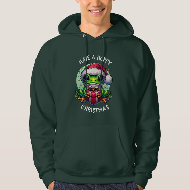 Moletom Tenha um Natal feliz | Sapo Pun (Frente)