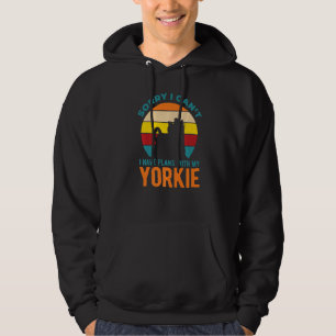 Moletom Tenho Planos Com Meu Yorkshire Terrier Yorkie