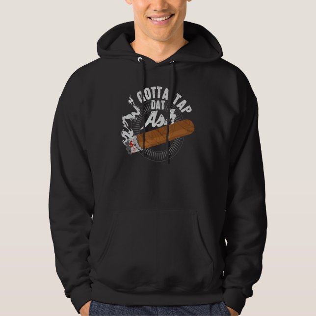 Moletom Tenho que tocar em design de Charuto de Cinza, pre (Frente)