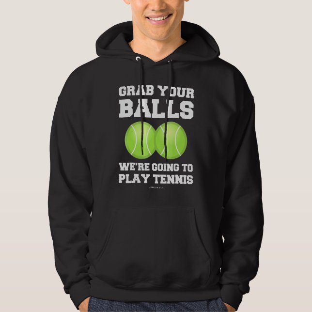 Moletom Tênis Pegava As Bolas Que Iam Jogar Tênis (Frente)
