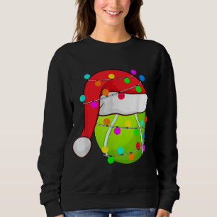 Moletom Tênis Santa Hat Natal Luz Esportes Engraçados Xmas