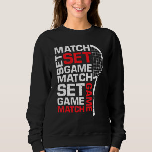 Moletom Tênis Tênis Racket Tênis Tênis Ball Court Tenn