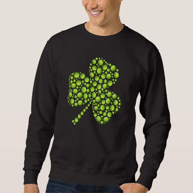 Moletom Tennis Ball Shamrock Leaf St Patrick's Day Men Boy (Frente)