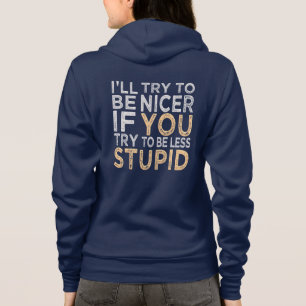 Moletom Tente ser melhor nome e cor personalizados