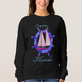 Moletom Tequesta Florida Sailboat Vacation Nautica