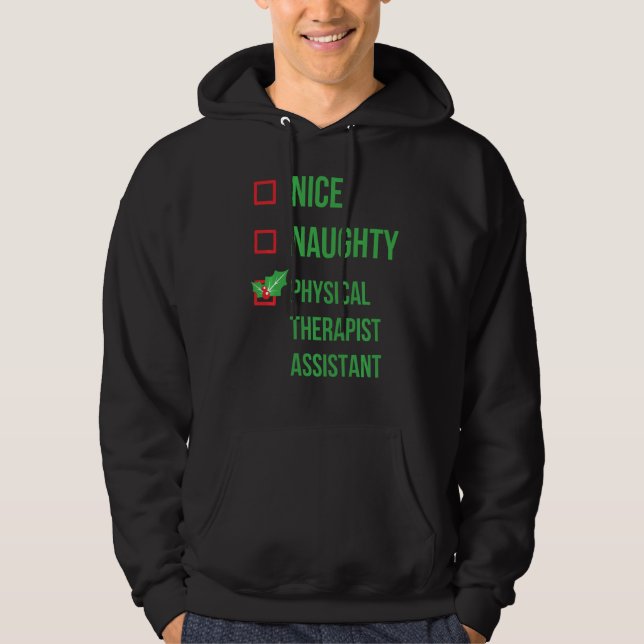 Moletom Terapêutica Física Assistente Funny Pajama Christm (Frente)