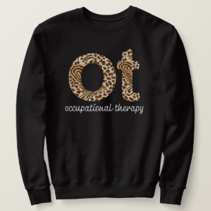 Moletom Terapêutica Ocupacional OT Cheetah Impressão