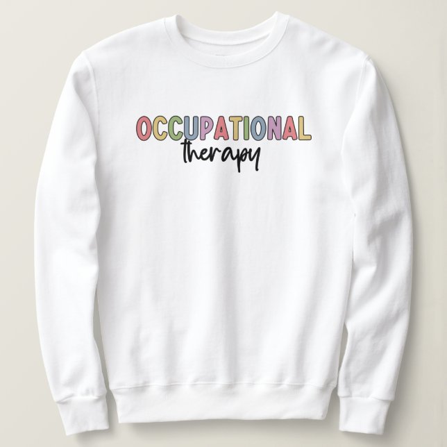 Moletom Terapêutica Ocupacional OT Ofertas de Formando par (Frente do Design)