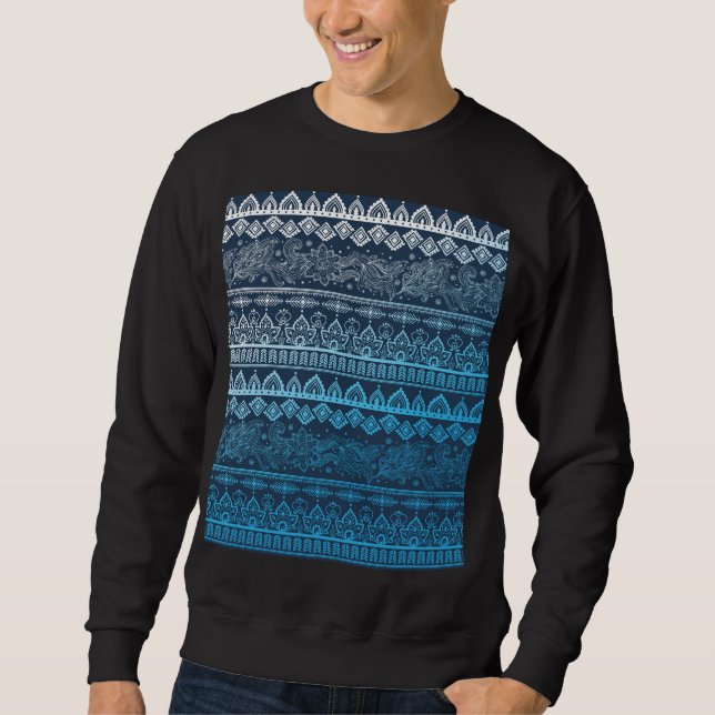 Moletom Terceiro padrão étnico tribal, perfeito. (Frente)