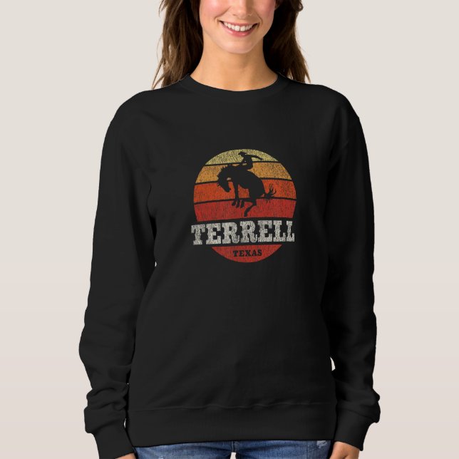 Moletom Terrell TX Antigo País Ocidental Retrô (Frente)