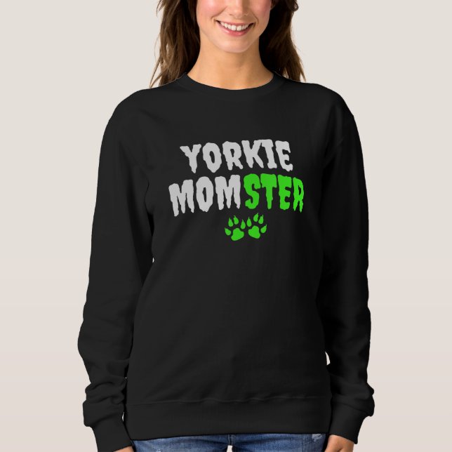 Moletom Terrorista de Yorkshire Terrier Yorkie Mãe Hallowe (Frente)