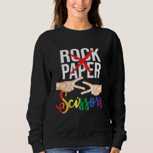 Moletom Tesoura De Papel Rock - Prid Gay da Fila Lgbtq Lés