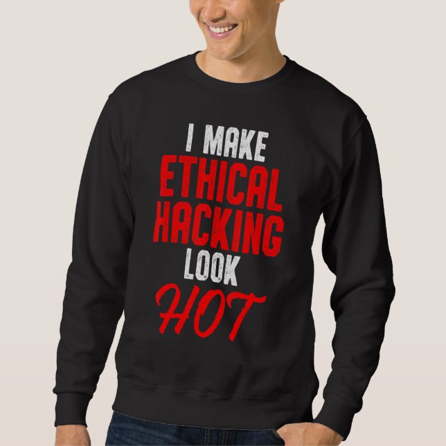 Moletom Testor de Caneta de ti para cibersegurança do hack (Frente)