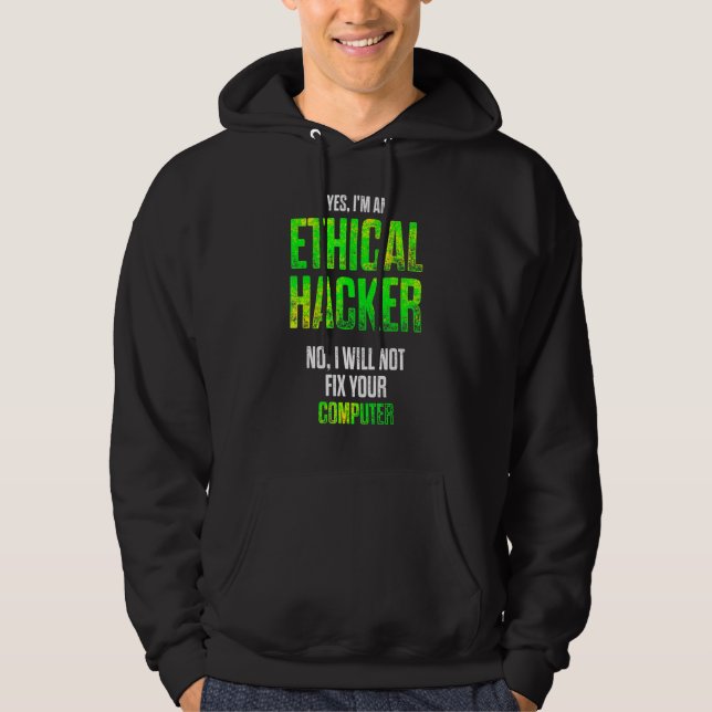 Moletom Testor de Caneta de ti para cibersegurança do hack (Frente)