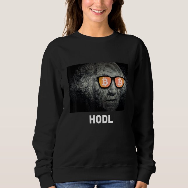 Moletom Teto de Cryptocurrency Bitmoney Hodl (Frente)