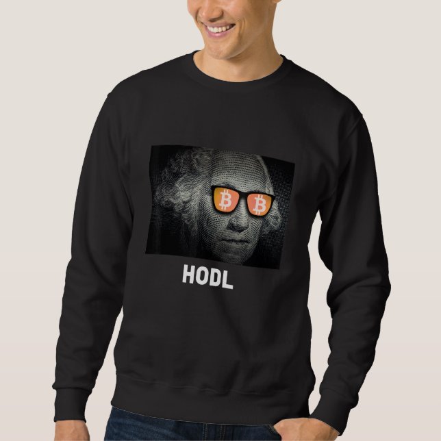Moletom Teto de Cryptocurrency Bitmoney Hodl (Frente)